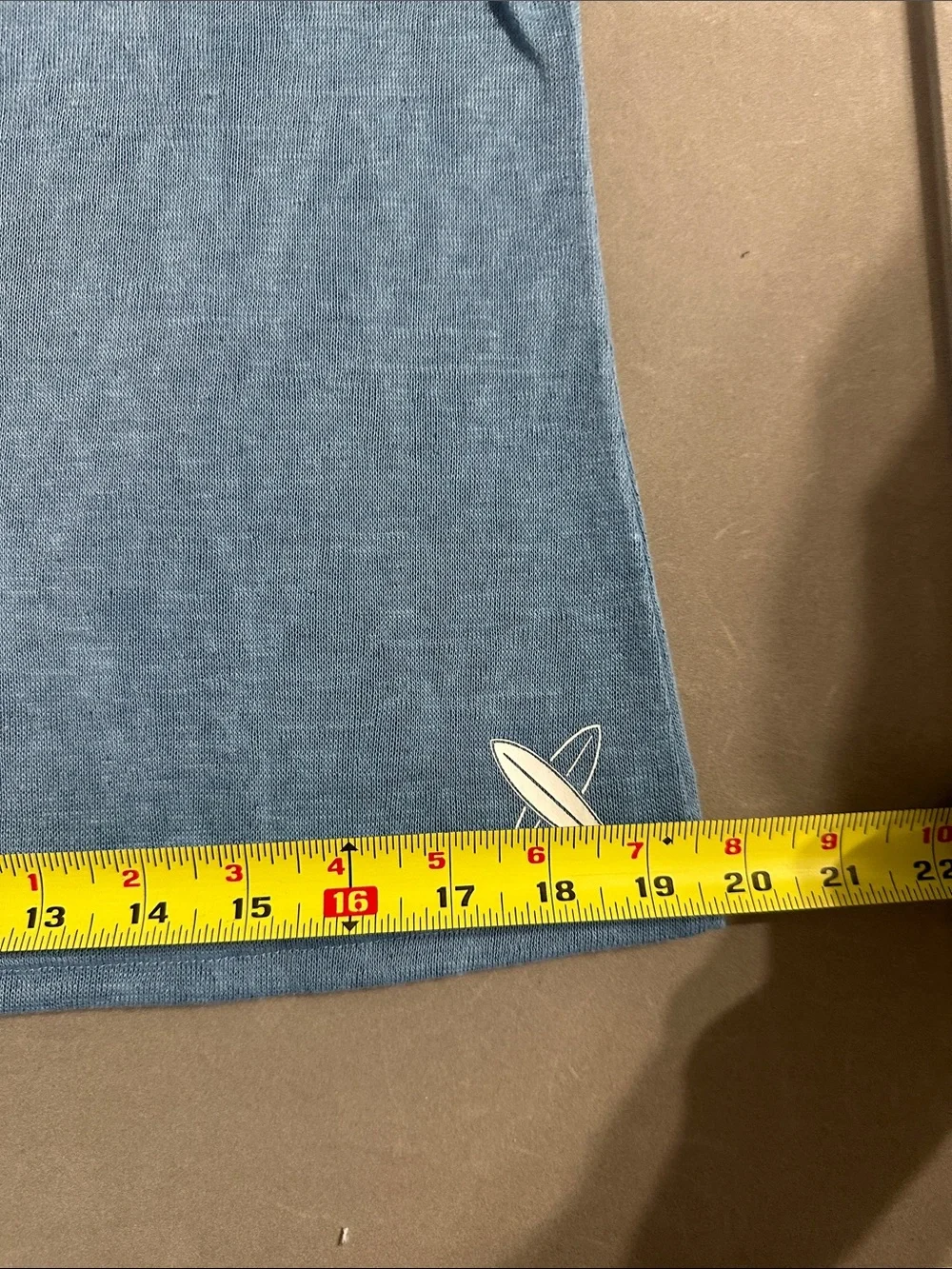 SER.O.YA Men's Heather Blue Swim Tank M *small flaw*
